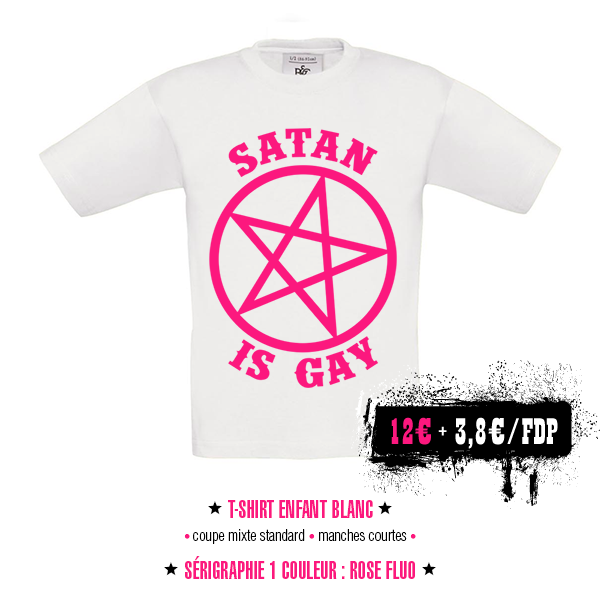 kid t-shirt - Satan Is Gay