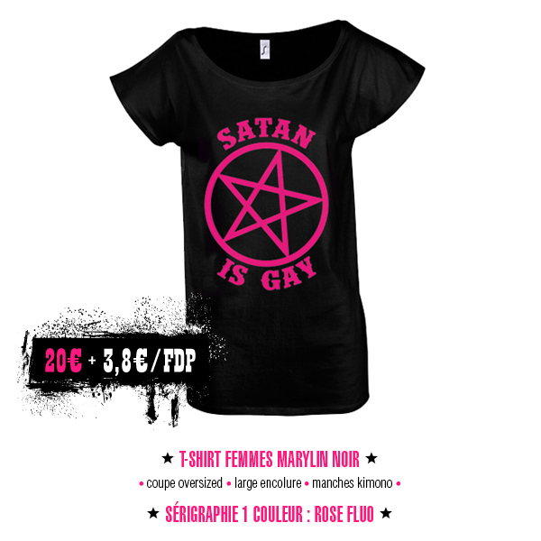 T-shirt femmes Marylin oversized - Satan Is Gay