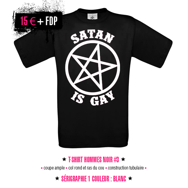 men t-shirt - Satan Is Gay