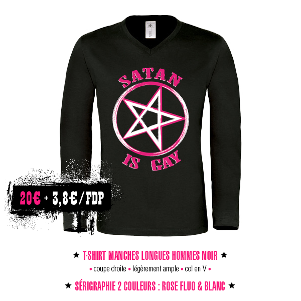 T-shirts manches longues hommes - Satan Is Gay