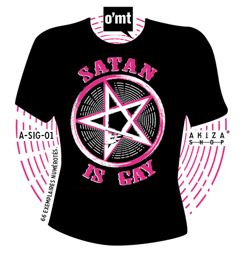 t-shirts Satan Is Gay / Akiza - limited edition